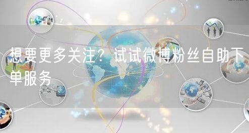 想要更多关注？试试微博粉丝自助下单服务