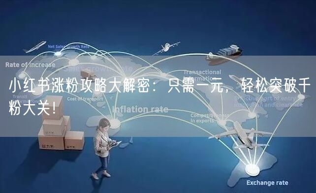 小红书涨粉攻略大解密：只需一元，轻松突破千粉大关！