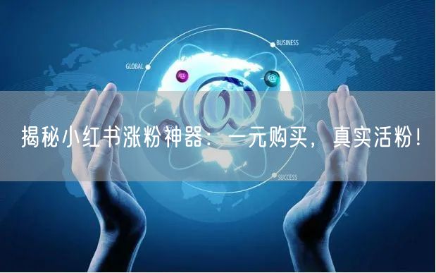 揭秘小红书涨粉神器：一元购买，真实活粉！