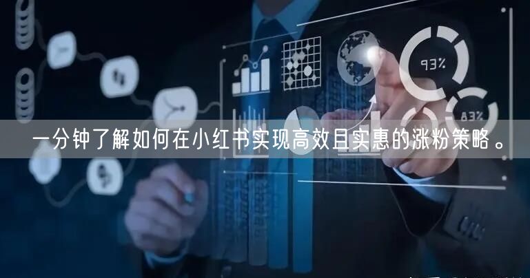 一分钟了解如何在小红书实现高效且实惠的涨粉策略。