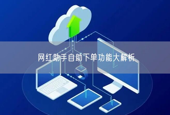 网红助手自助下单功能大解析
