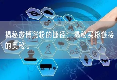 揭秘微博涨粉的捷径：揭秘买粉链接的奥秘。