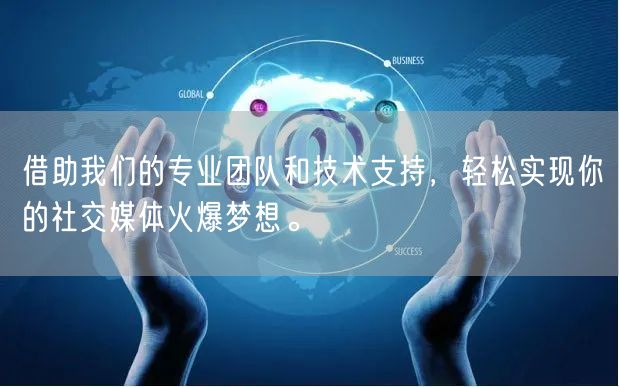 借助我们的专业团队和技术支持，轻松实现你的社交媒体火爆梦想。