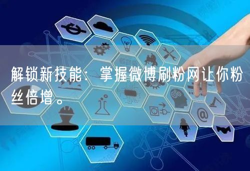 解锁新技能：掌握微博刷粉网让你粉丝倍增。